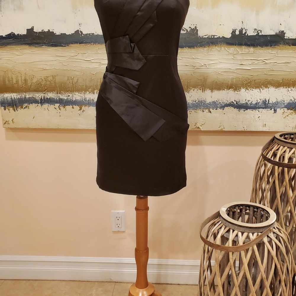 TIMELESS BLACK ONE SHOULDER MINI DRESS